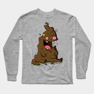 Stinky Poop Monster Long Sleeve T-Shirt